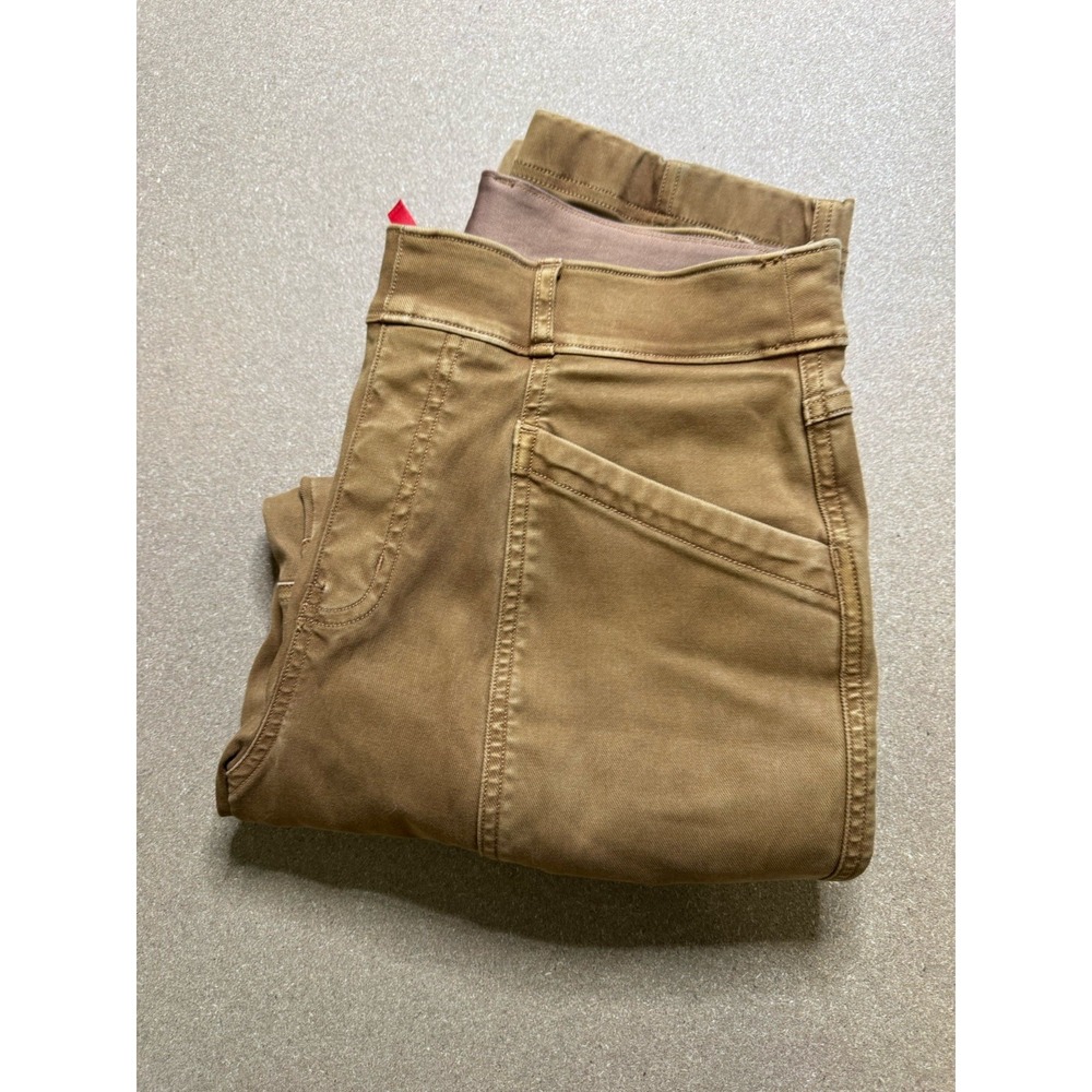 Spanx Stretch‎ Twill Ankle Cargo Pants Size 2 M Honey Glow Stretch
